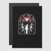 Oh Hirsch Kult des Baumes künstlerischer Stil Magnetkarte (Vorne/Hinten)