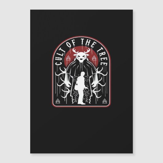 Oh Hirsch Kult des Baumes künstlerischer Stil Magnetkarte (Vorderseite)