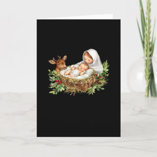 Oh Hirsch Mary Krippenszene Weihnachten Jesus Karte