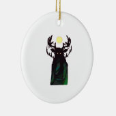 Oh Hirsch Minimal Design Schmuck Keramik Ornament (Rechts)