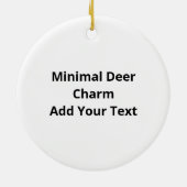Oh Hirsch Minimal Design Schmuck Keramik Ornament (Hinten)