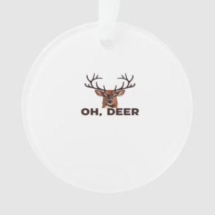 Oh Hirsch modernes sauberes Design Acryl-Ornament Ornament