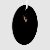 Oh Hirsch Oh Schreck Retro-Klassiker-Stil Ornament (Vorderseite)
