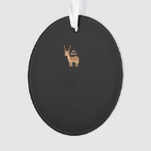 Oh Hirsch Oh Schreck Retro-Klassiker-Stil Ornament (Vorderseite)