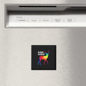 Oh Hirsch Queer LGBT Pride Feier Design Magnet (In Situ (Geschirrspüler))