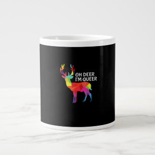 Oh Hirsch Queer Lustiger Wortwitz LGBT Stolz Desig Jumbo-Tasse