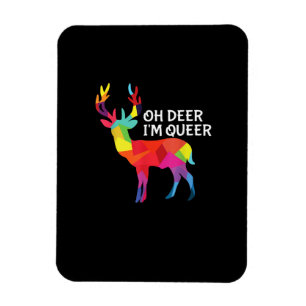 Oh Hirsch Queer Lustiger Wortwitz LGBT Stolz Desig Magnet
