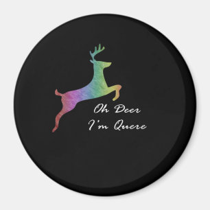 Oh Hirsch Queer Lustiger Wortwitz LGBT Stolz-Feier Magnet