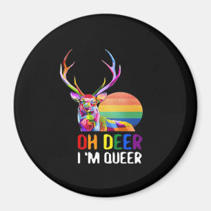 Oh Hirsch Queer Minimaler Moderner Stil Magnet