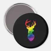 Oh Hirsch Queer Pride Feier Lustiges LGBT-Geschenk Magnet (Vorderseite/Rückseite)