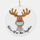 Oh, Hirsch ... Rudolph the Face Masked Reindeer Keramik Ornament (Hinten)