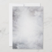 Oh, Hirsch rustikale Winter-Blumenkohl mit Babydus Einladung (Rückseite)