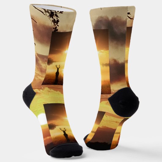 Oh Hirsch Socken (Gewinkelt)