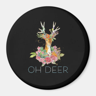Oh Hirsch Süße Farbige Hirsch Minimal Design Magnet