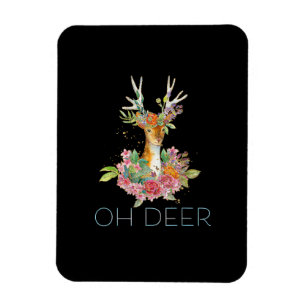 Oh Hirsch Süße Farbige Hirsch Minimal Design Magnet