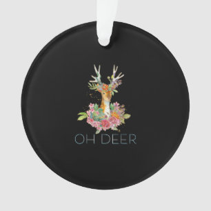 Oh Hirsch Süße Farbige Hirsch MinimalAcrylic Ornam Ornament