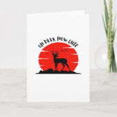 Oh Hirsch süßer Stil Karte (Vorderseite)