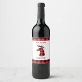 Oh, Hirsch, was für ein Jahr Buffalo Kariert Name  Weinetikett (Vorderseite)