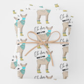 Oh, Hirsch, was für ein Jahr Papier-Blätter umhüll Geschenkpapier Set (Beispiel)