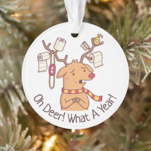 Oh Hirsch, Was Für Ein Jahr, Rentiere und Toilette Ornament