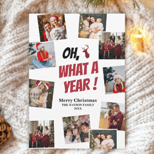 Oh Hirsch, Was Für Ein Jahr! Weihnachtsfotos perso Feiertagskarte