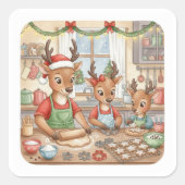 Oh Hirsch, Weihnachten ist da! Aufkleber (Vorderseite)