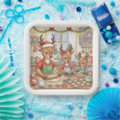 Oh Hirsch, Weihnachten ist da! Pappteller (Party)