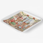 Oh Hirsch, Weihnachten ist da! Pappteller (Gewinkelt)