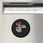 Oh Hirsch Weihnachtsfeier Feiertagsdesign Magnet (In Situ (Geschirrspüler))