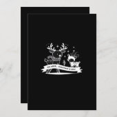 Oh Hirsch Weihnachtsfeier Festtagsstil Feiertagskarte (Vorne/Hinten)