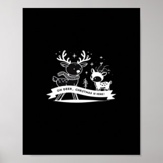 Oh Hirsch Weihnachtsfeier Urlaubsstil Poster