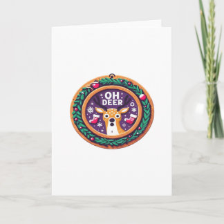 Oh Hirsch Weihnachtsfest Design Karte