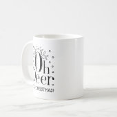 Oh Hirsch Weihnachtskaffee Tasse (Vorderseite Links)