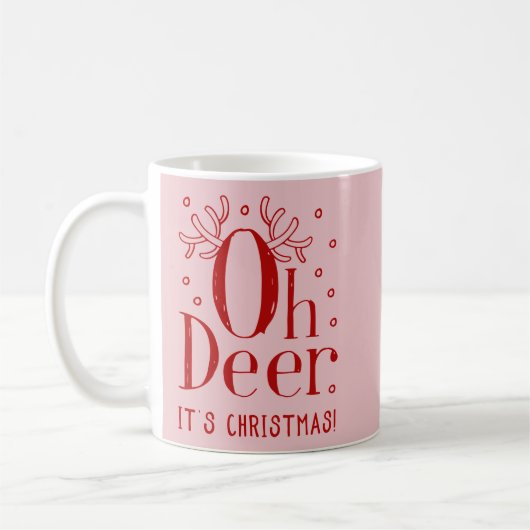 Oh Hirsch Weihnachtskaffee Tasse (Links)