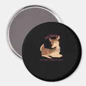 Oh Hirsch Weihnachtsmoderne Design  Magnet (Vorderseite/Rückseite)