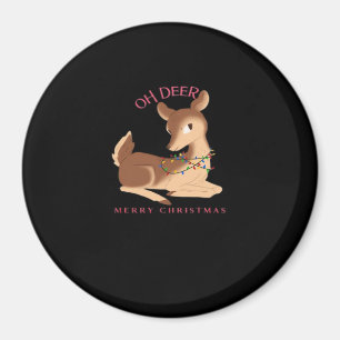 Oh Hirsch Weihnachtsmoderne Design Magnet