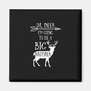 Oh Hirsch Wird Großer Bruder Weihnachtsankündigung Magnet