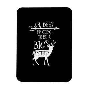 Oh Hirsch Wird Großer Bruder Weihnachtsankündigung Magnet