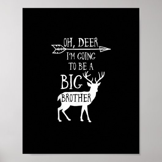 Oh Hirsch wird großer Bruder Weihnachtsankündigung Poster (Vorne)