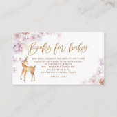 Oh Hirschbücher für Babytickets Begleitkarte (Vorderseite)