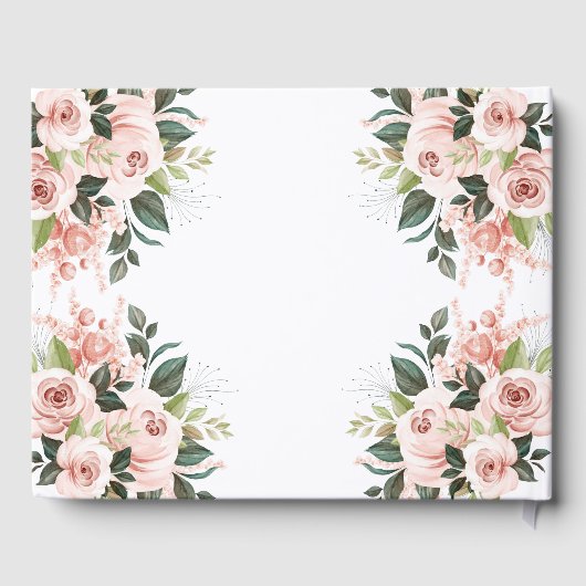 Oh Hirschdusche Aquarell Blütenbraue Doe Gästebuch (Rückseite)