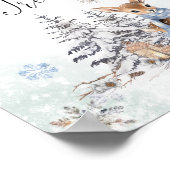 Oh, Hirsche Baby Babys sind süß Nimm eine Leckerei Poster (Ecke)