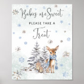 Oh, Hirsche Baby Babys sind süß Nimm eine Leckerei Poster (Vorne)