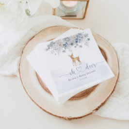 Oh Hirsche, blaue Junge Dusche Serviette