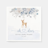 Oh Hirsche, blaue Junge Dusche Serviette (Vorderseite)