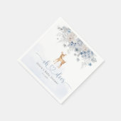 Oh Hirsche, blaue Junge Dusche Serviette (Ecke)