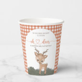 Oh Hirsche, geschlechtsneutrale Waldbrände, Babydu Pappbecher (Rückseite)