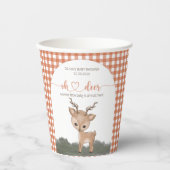 Oh Hirsche, geschlechtsneutrale Waldbrände, Babydu Pappbecher (Vorderseite)