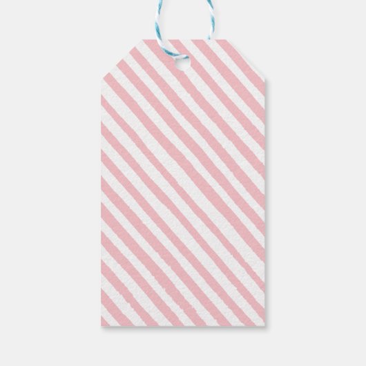 Oh Hirsche Mädchen Dusche danke Ihnen Geschenktast Geschenkanhänger (Rückseite)