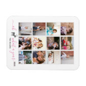 Oh Hirsche, was ein Jahr in Überprüfung Foto Colla Magnet (Horizontal)